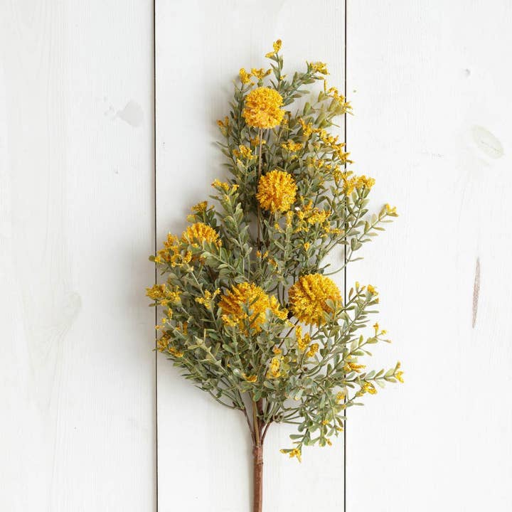 Audrey's Home & Gift - Wholesale Artificial flowers - Pick - Gold Billy Button (PC)1