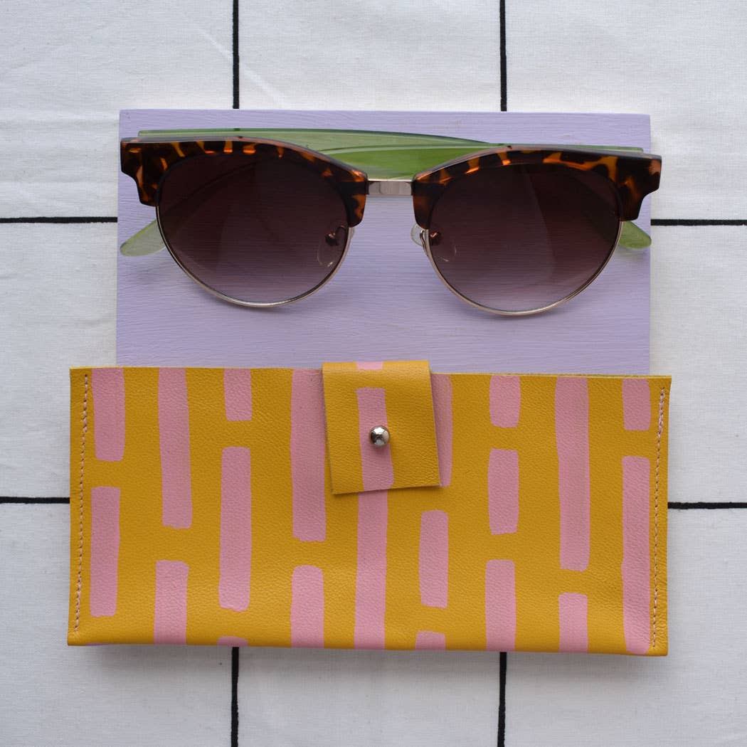 Jemma Marston - Wholesale Eyewear Cases & Holders - Women's - Hand Painted Leather Glasses Pouch1