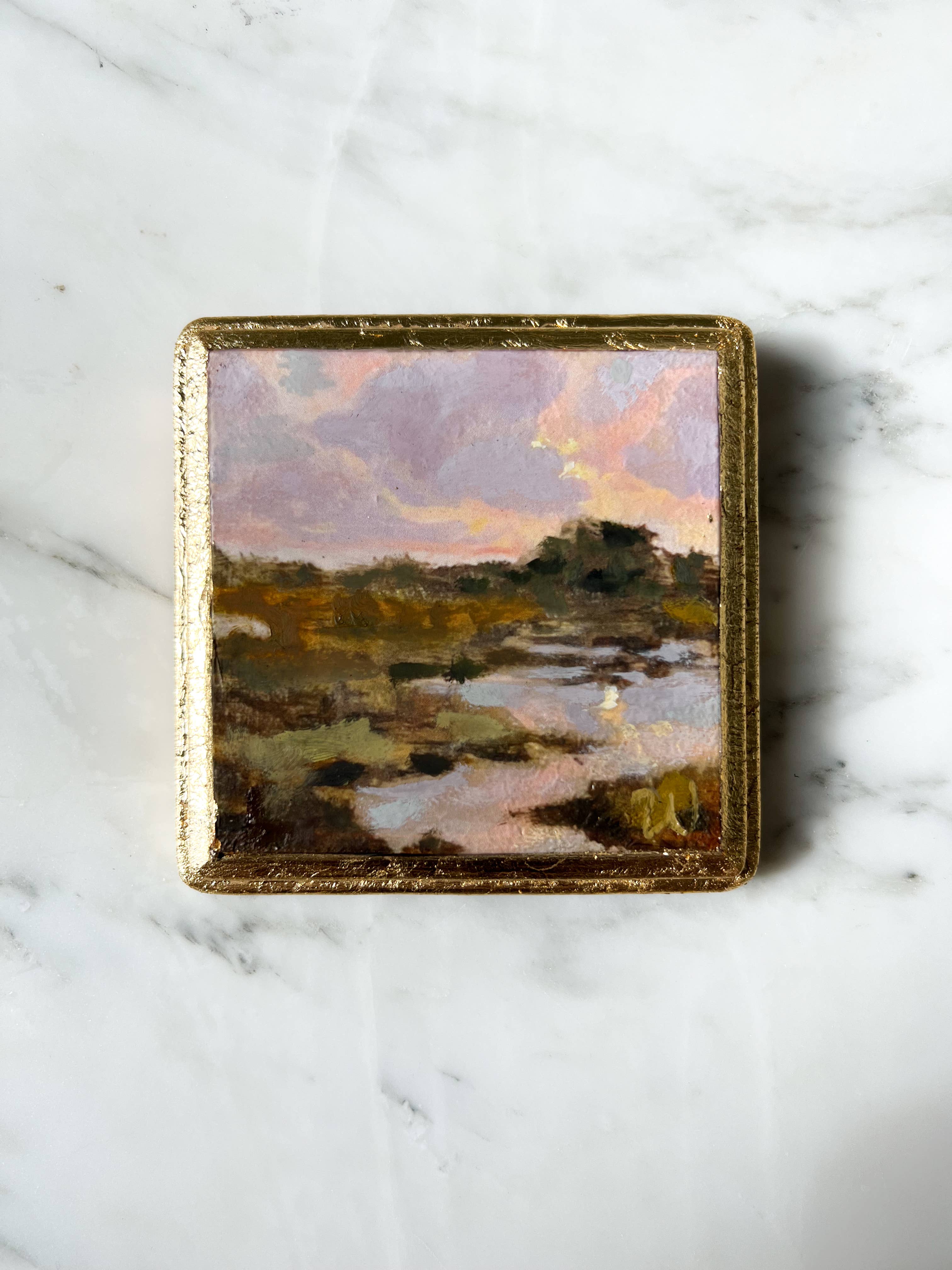 Taylor Wiedemann Fine Art - Vendita all'ingrosso Dipinti/Disegni - Pittura a olio su legno 4x4 - Marsh Creeek