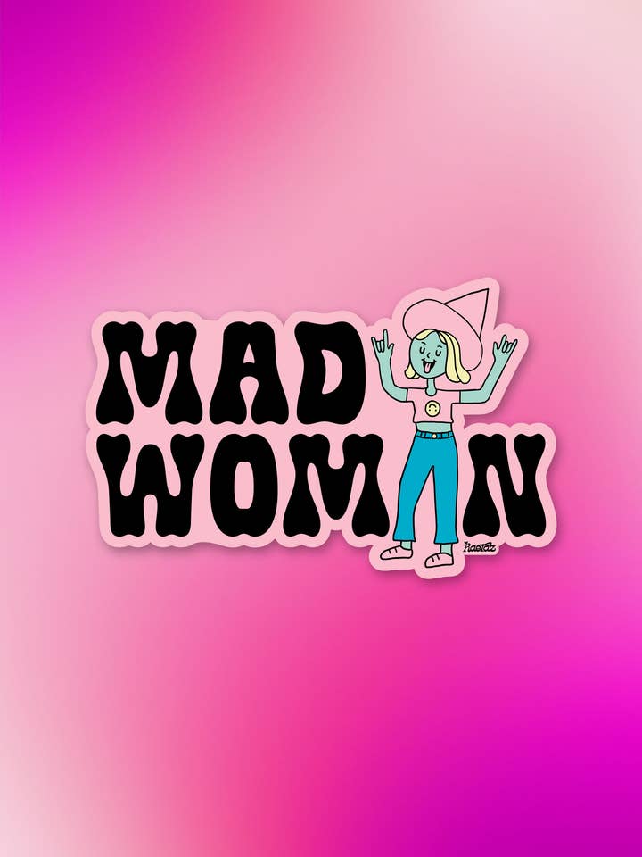 Mad kvinde klistermærke for engroshandel hos kaeraz