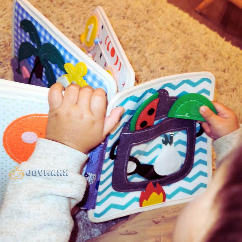 Joymaxx – wholesale Baby- och småbarnsbok (0–2) – Montessori Aktivitetsbok Lejon2