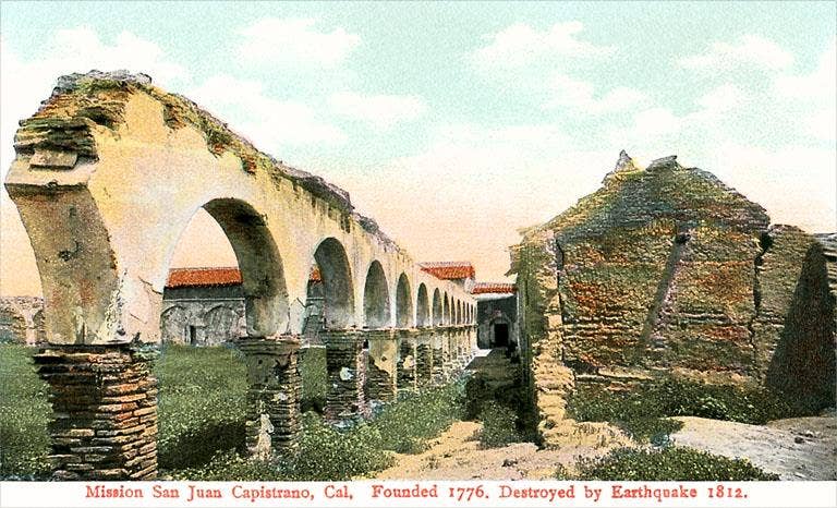 Found Image Press – wholesale Magnet – Magnet CM-80 San Juan Capistrano Mission, Bågar0