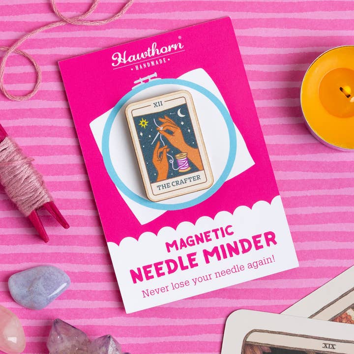 Hawthorn Handmade (US Duties Paid) - Wholesale Embroidery/cross-stitch supplies - Tarot Card Needle Minder | Gift for Crafters 1