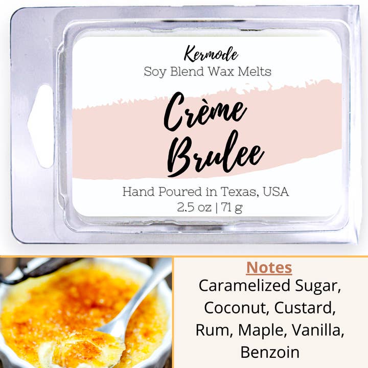 Creme Brulee - Highly Scented Non Toxic Wax Melts for wholesale by Kermode