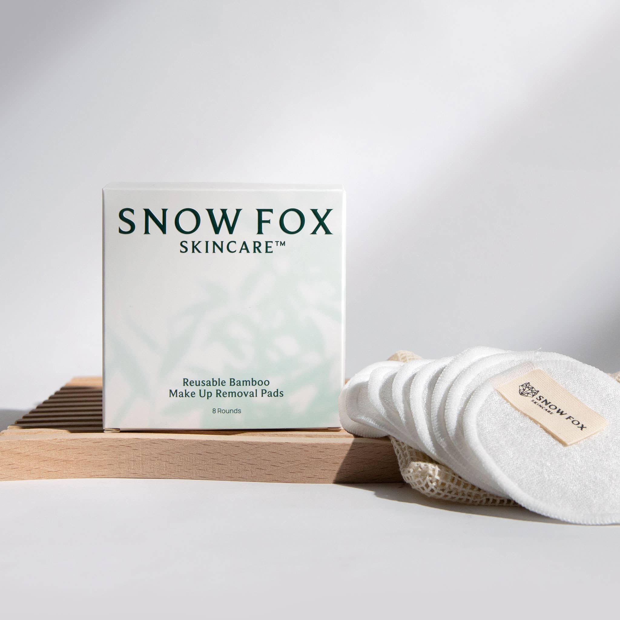 Snow Fox Skincare – wholesale Sminkborttagning – Återanvändbara bambu utgör borttagning kuddar7