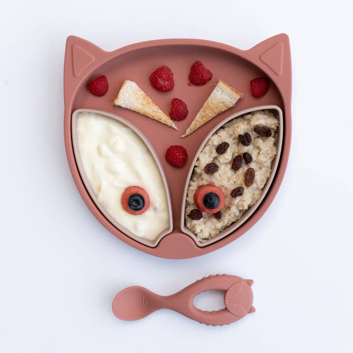 Silicone Suction Plate with Pots & Lids for wholesale by Tidy Tot US