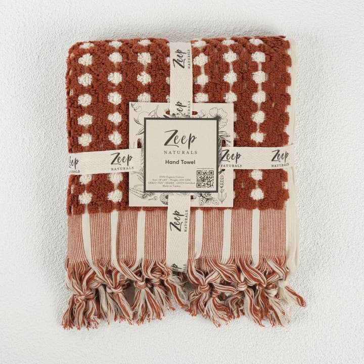 Serviette à main en éponge | Collection Égée pour la vente par Zeep Naturals