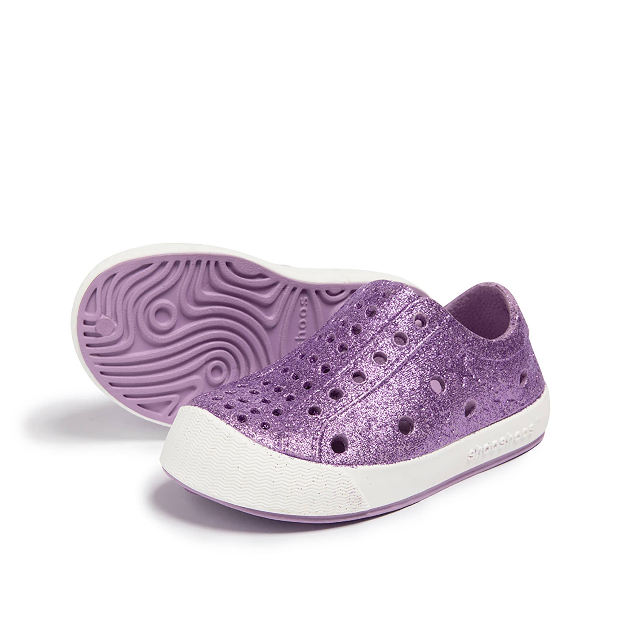 PURPLE GLITTER MERMAID - SHOOSHOOS TODDLER KIDS SHOES WATERPROOF SNEAKERS for wholesale on Faire4