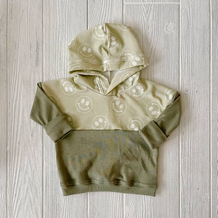 Vokse med mig hættetrøje smileys for engroshandel hos Five Little Wildlings