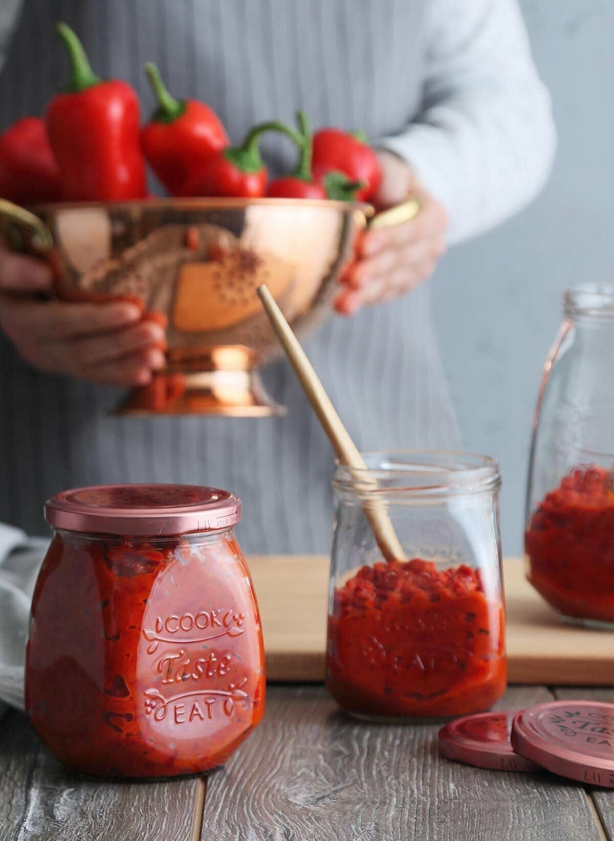 Hakan – wholesale Jar – Clear Glass Canning Wide Mouth Mason Jar with Lids 18 ½ oz6