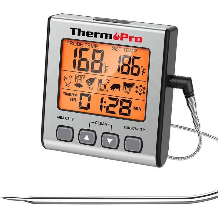 Optoco - Wholesale Thermometer - Digital Thermometer w Timer - Single Probe