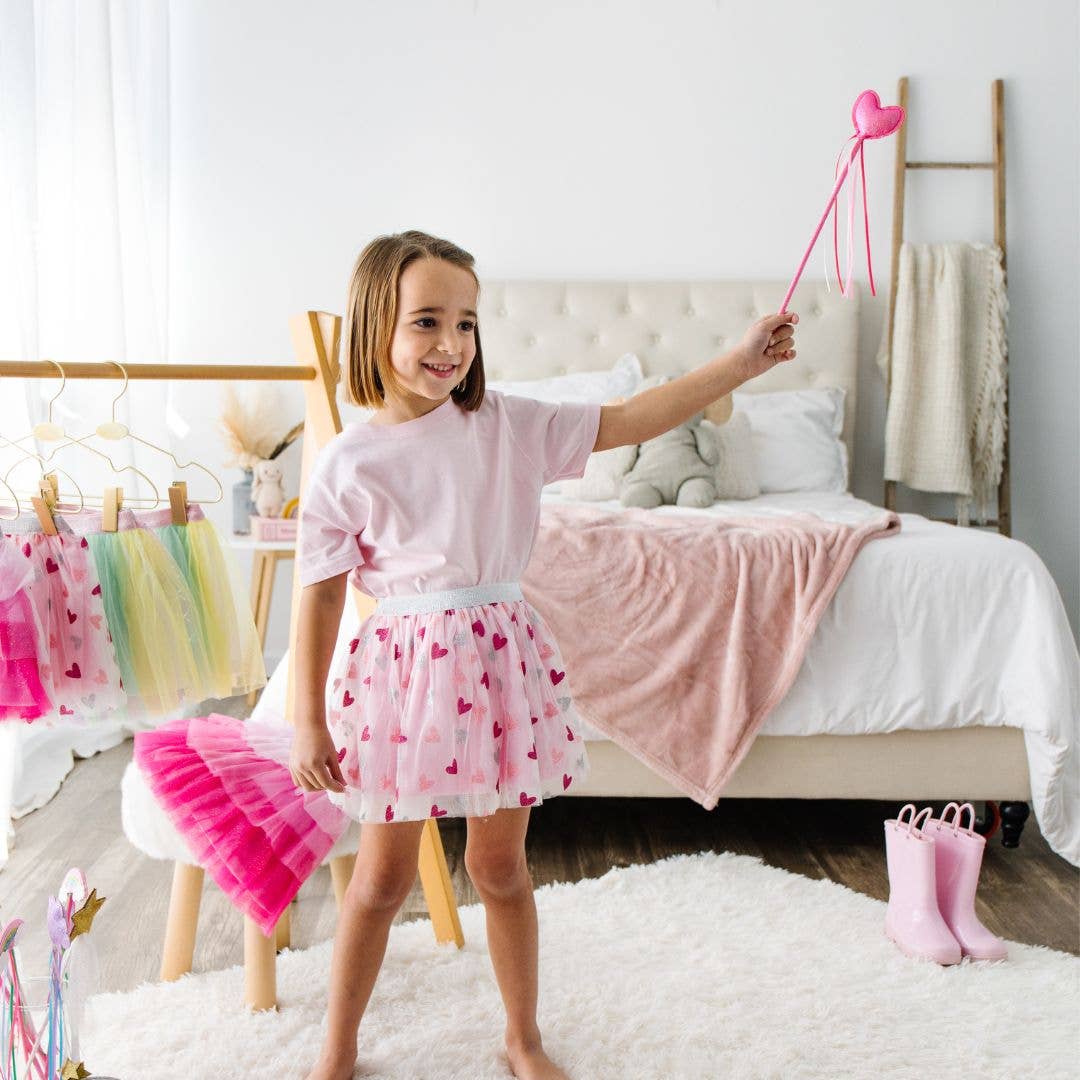 Sweet Wink – Varinha mágica - Crianças por atacado – Varinha Coração Rosa - Varinha de Brinquedo para Crianças1