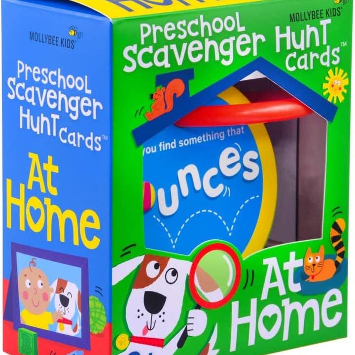 Preschool Scavenger Hunt Cards at Home for wholesale by Mollybee Kids