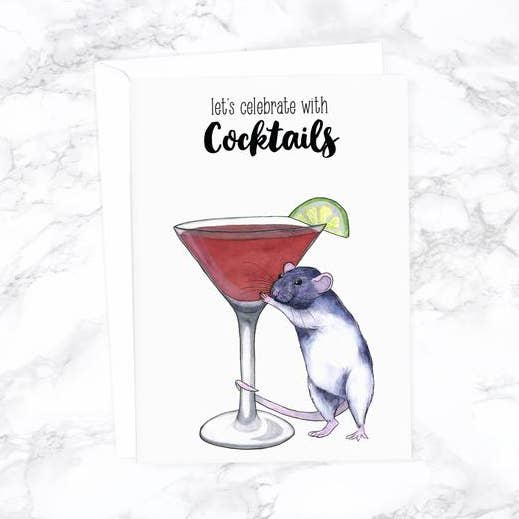 Félicitations, Célébrons Avec Cocktails pour la vente par Alasse