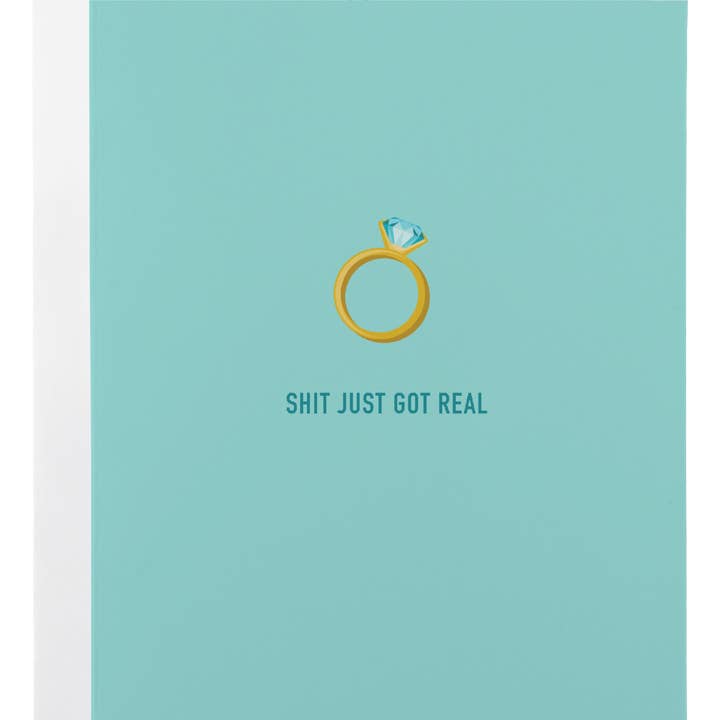 Classy Cards Creative - Wholesale Everyday Greeting Card - Shit Got Real Card
