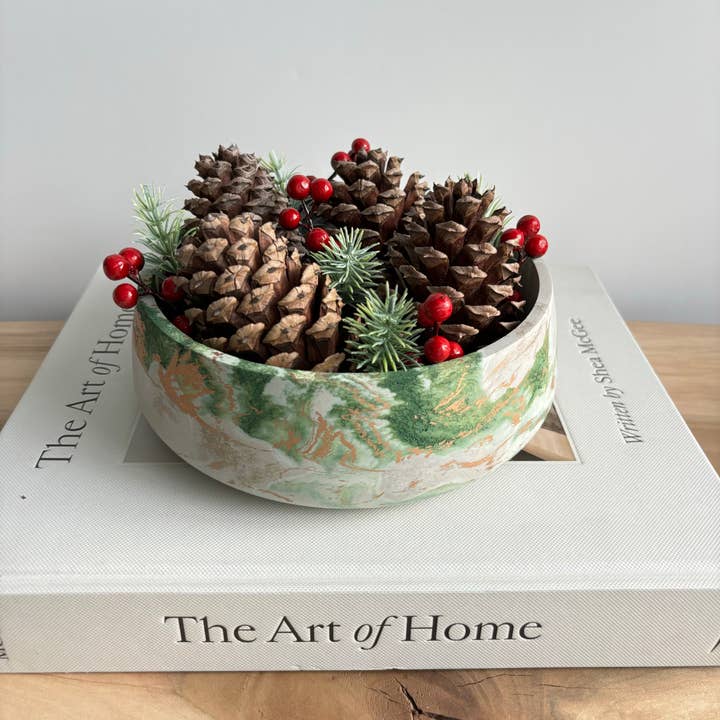 Fancy Concrete - Wholesale Christmas decoration - Daza - Decorative Concrete Bowl | Centerpiece Bowl 4