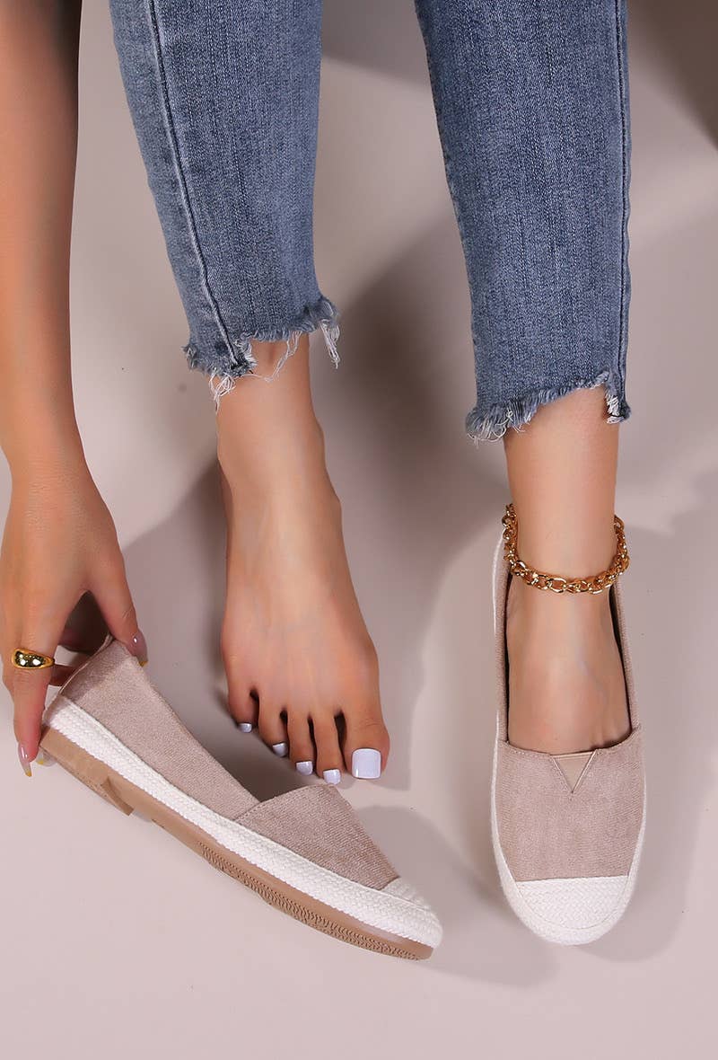 BELLICY / Cink-me - Wholesale Flats - Women's - Faux leather espadrilles with soft sole, PS888-253