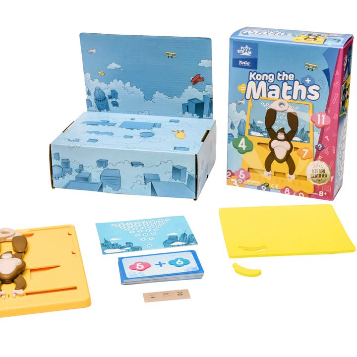 PlaySTEM - Wholesale Brain Game - Kids - Kong The Maths - Addition Teacher Brain Game for Kids