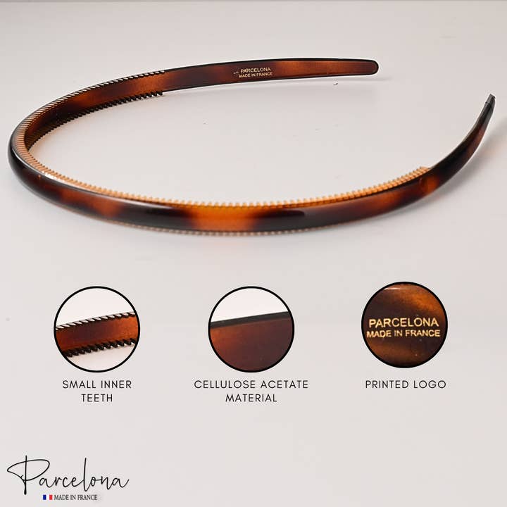 Parcelona - Wholesale Fashion Headband - Women's - Parcelona French Yoga Headband Inner Grip Teeth Hairband for Women & Men Unisex4