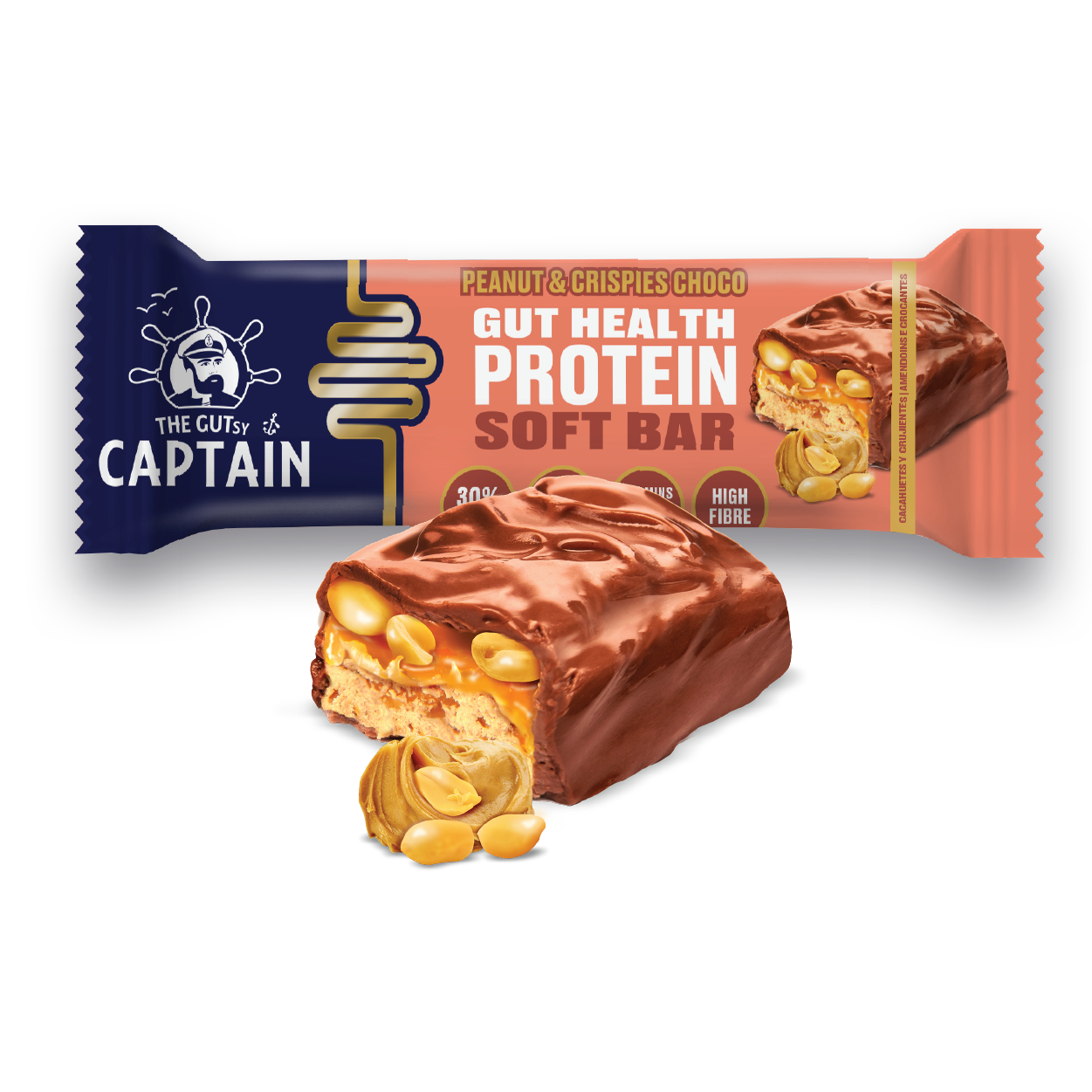 The GUTsy Captain Company - Wholesale Snack Bar - GUTsy Captain GUT HEALTH & PROTEIN SOFT BAR - Multiflavor Pack 20 x 50g3