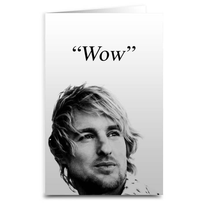 Shady Front - Wholesale Everyday Greeting Card - Owen Wilson Inspired "Wow" Card
