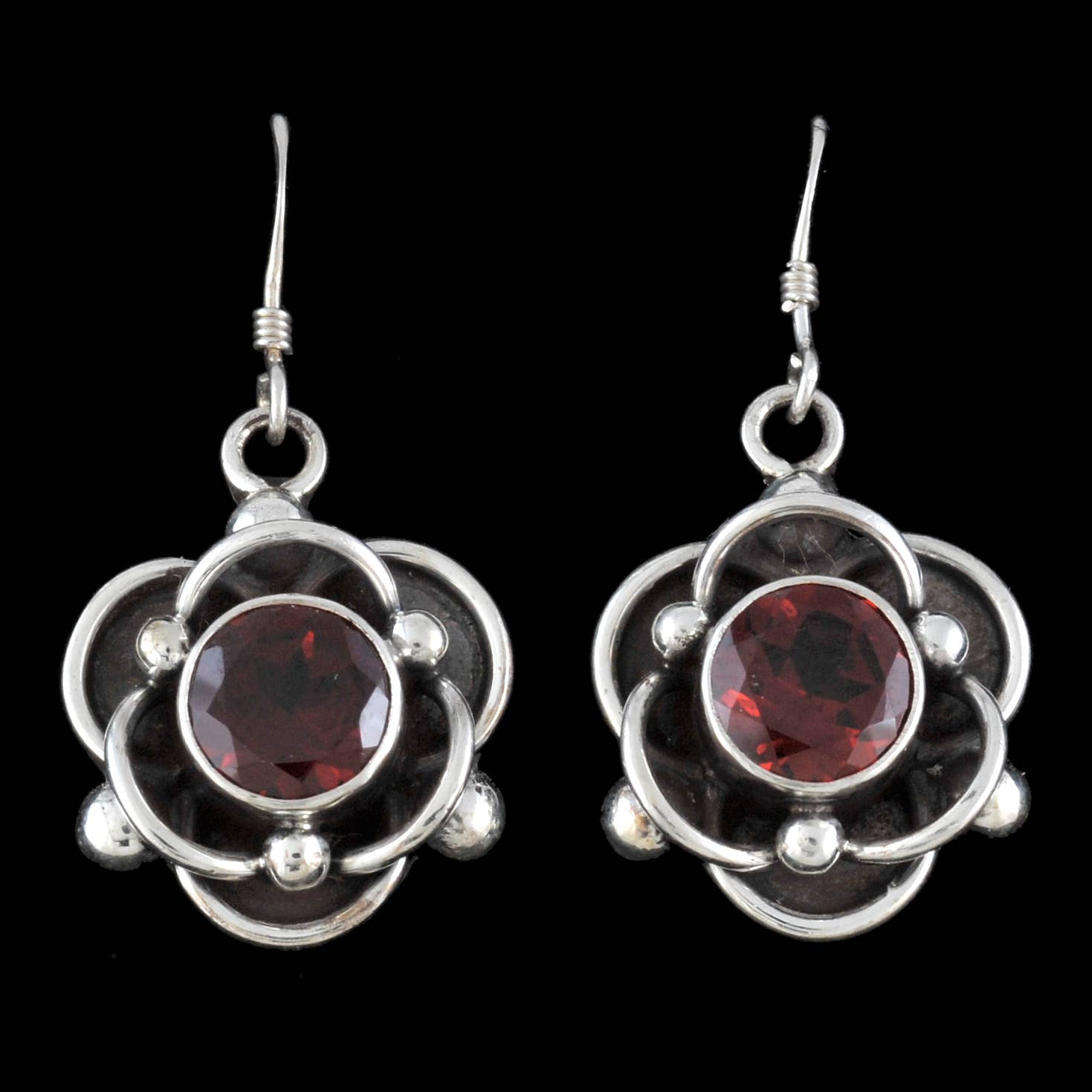 Zig Zag Asian Collection - Wholesale Dangle Earrings - Lotus Flower Earring with Stone4