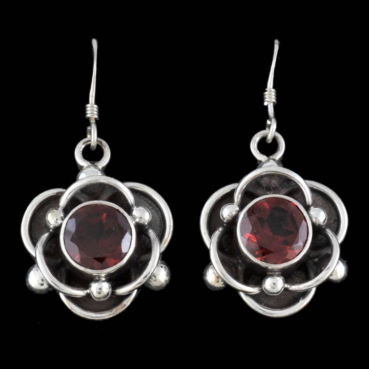 Zig Zag Asian Collection - Wholesale Dangle Earrings - Lotus Flower Earring with Stone4