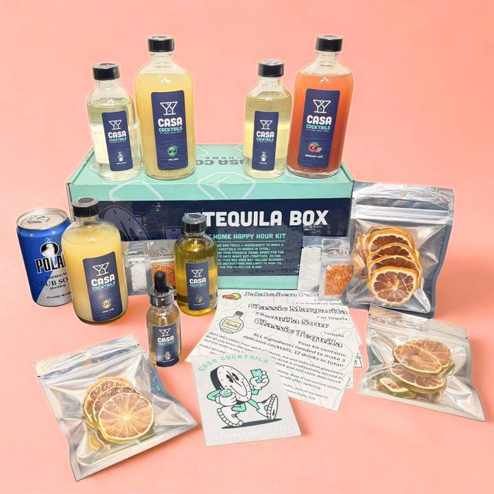Kit de cocktails Casa Cocktails Tequila Box avec garnitures pour la vente par Casa Cocktails