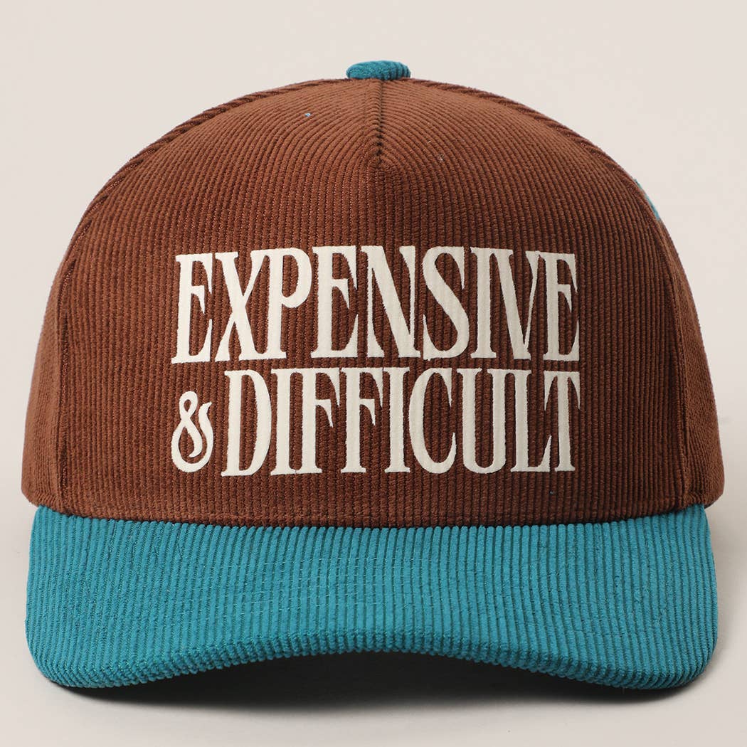 Fashion City - Wholesale Trucker Hat - Unisex - EXPENSIVE & DIFFICULT Corduroy Trucker Hat11