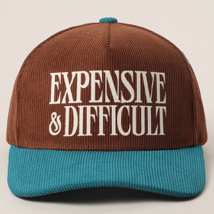 Fashion City - Wholesale Trucker Hat - Unisex - EXPENSIVE & DIFFICULT Corduroy Trucker Hat11