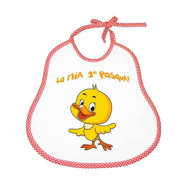 Bib "My First Easter" with ties for wholesale by Almatex srl
