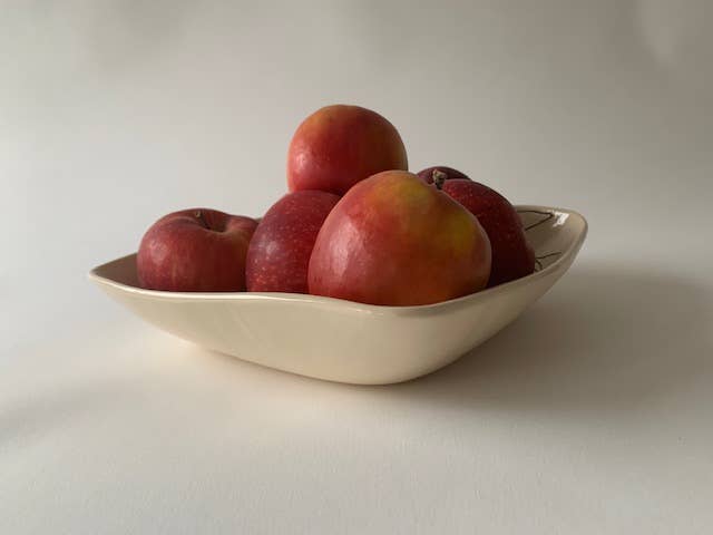 CSF Ceramics – wholesale Serveringsskål – Square servering skål: Olive gren3