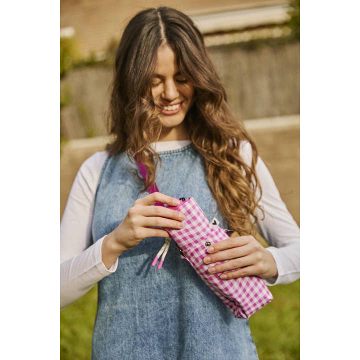 Mkr International - Wholesale Umbrella - Women's - Mini Manual Foldable Vichy Umbrella2