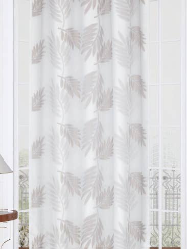 tropical natural eyelet panel 140x240cm for wholesale by IPC TEXTILES