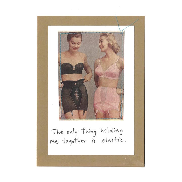 «Lo único que me mantiene unido es elástico.» para venta al por mayor de Visual Treats