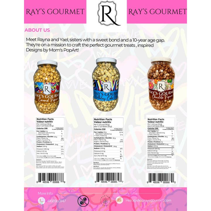Starbrand Production Inc. - Wholesale Popcorn - Ray's Gourmet Choconana Popcorn1