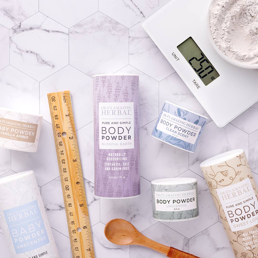 Ora’s Amazing Herbal Natural Skincare – wholesale Kropp/Talkpulver – Oparfymerad Kroppspulver, Talkfri, 2.5oz6