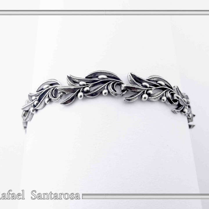 Olijfblad tak bloemenarmband voor wholesale door RAFAEL SANTAROSA