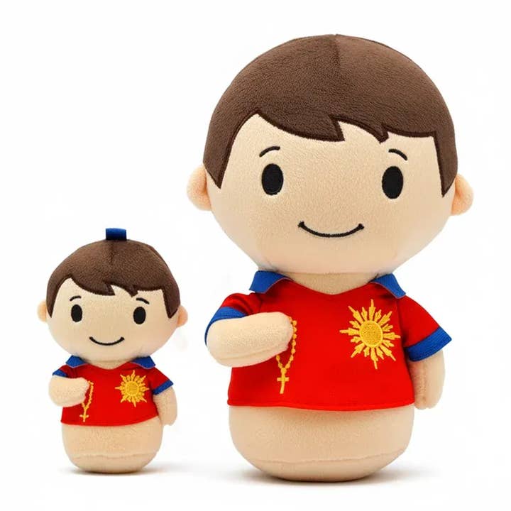 Little Drops of Water® - Wholesale Stuffed/Plush Toy - Kids & Baby - Saint Carlo Acutis Catholic Mini Plush Doll 4.75" | Kids Gift3