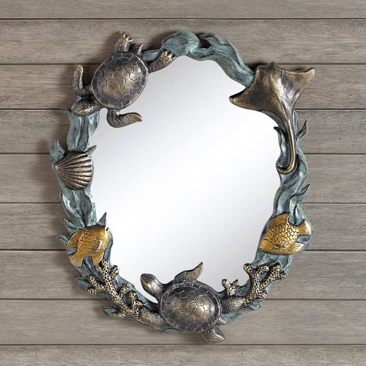 Miroir mural Tortues et vie marine pour la vente par SPI Home