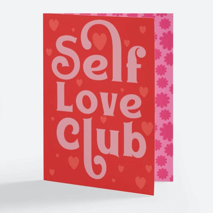 Self Love Club Greeting Card for wholesale by Las Ofrendas