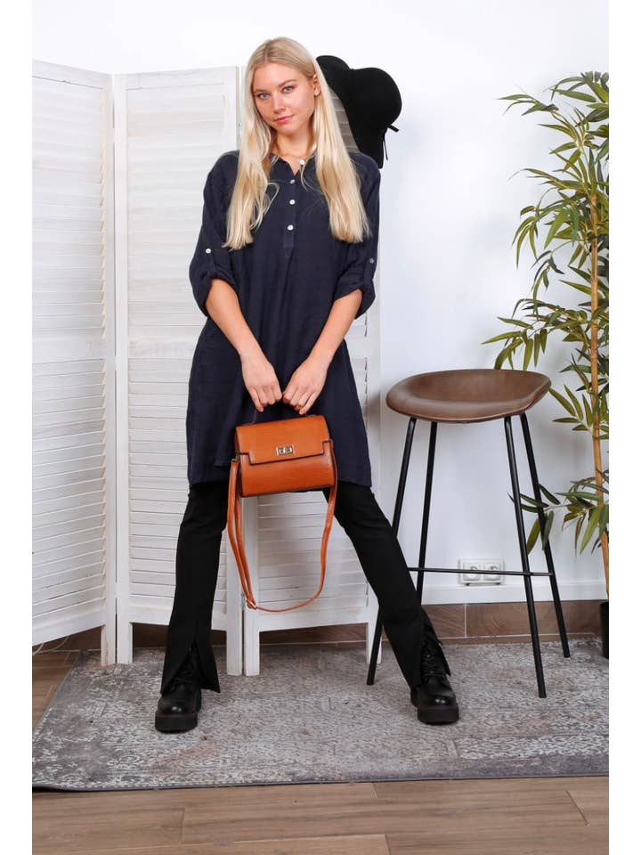 LÉA & LUC – Engroshandel Kjole - Dame – Korte kjoler i 100% hør REF. 135116