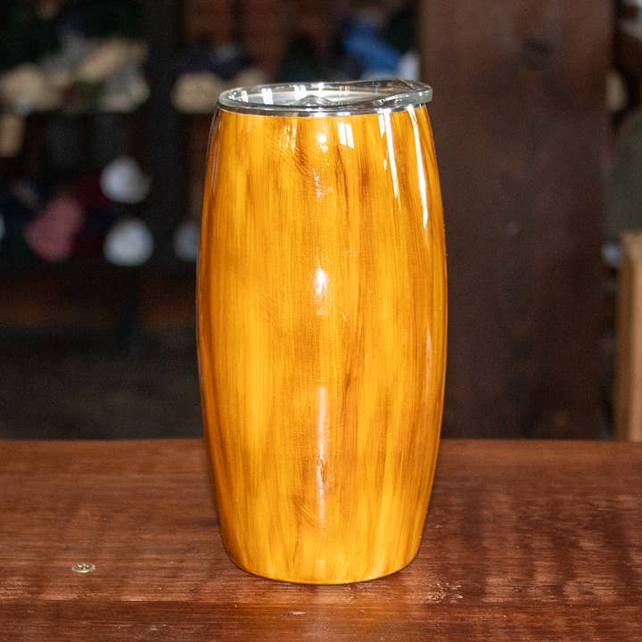 25 Oz Woodgrain Wine Glass for wholesale by Overholt Supply Co.