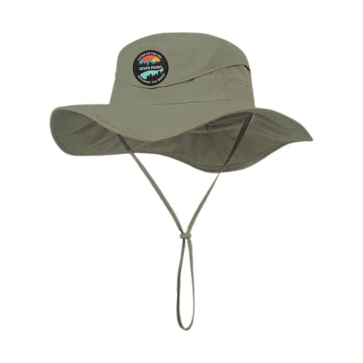 Sombrero de aventura verde for wholesale by SEVEN PEAKS