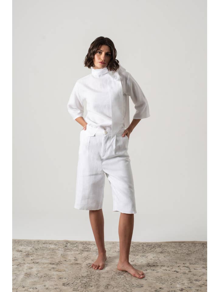 LUXMII - Wholesale Shorts – Women’s - Jager Bermuda Shorts White8