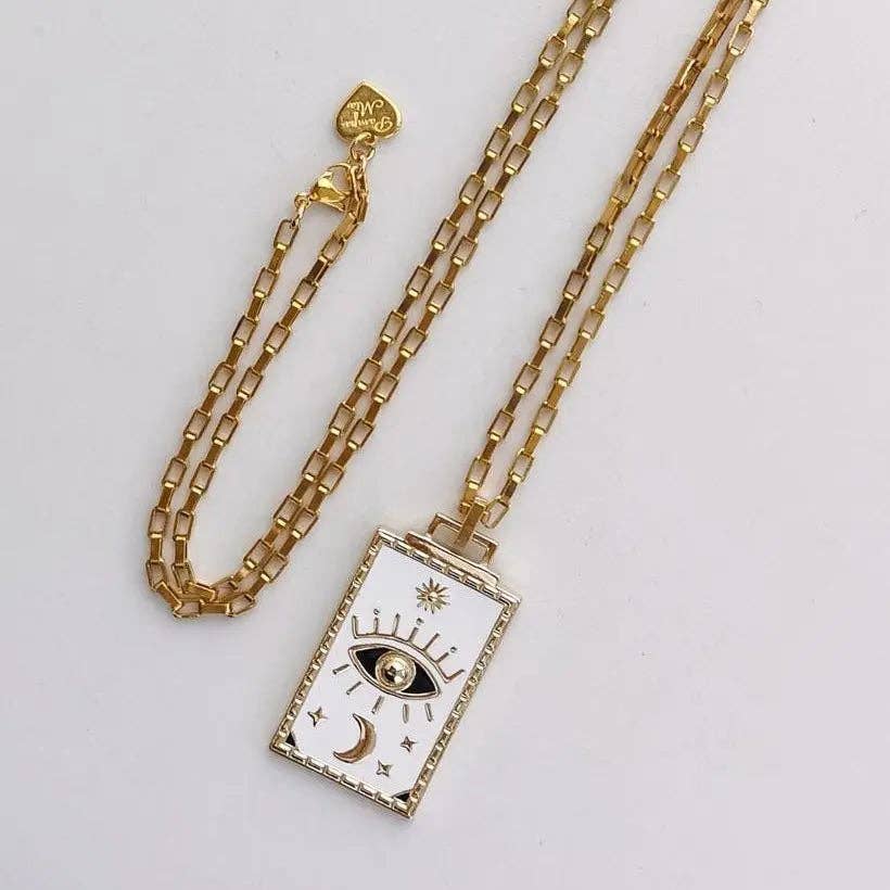 Pampa Mia - Wholesale Pendant/Charm Necklace - Astros Necklace & Protection - White1