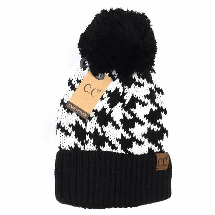 C.C Beanie - Venta al por mayor Gorro de lana - Mujer - Gorro Pom de pata de gallo YJ20251