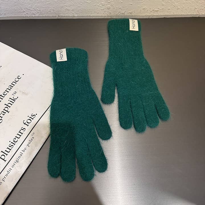 Dipped Shop - Wholesale Gloves - Women's - Winter Knit Warm Solid Color Gloves DP25G7037