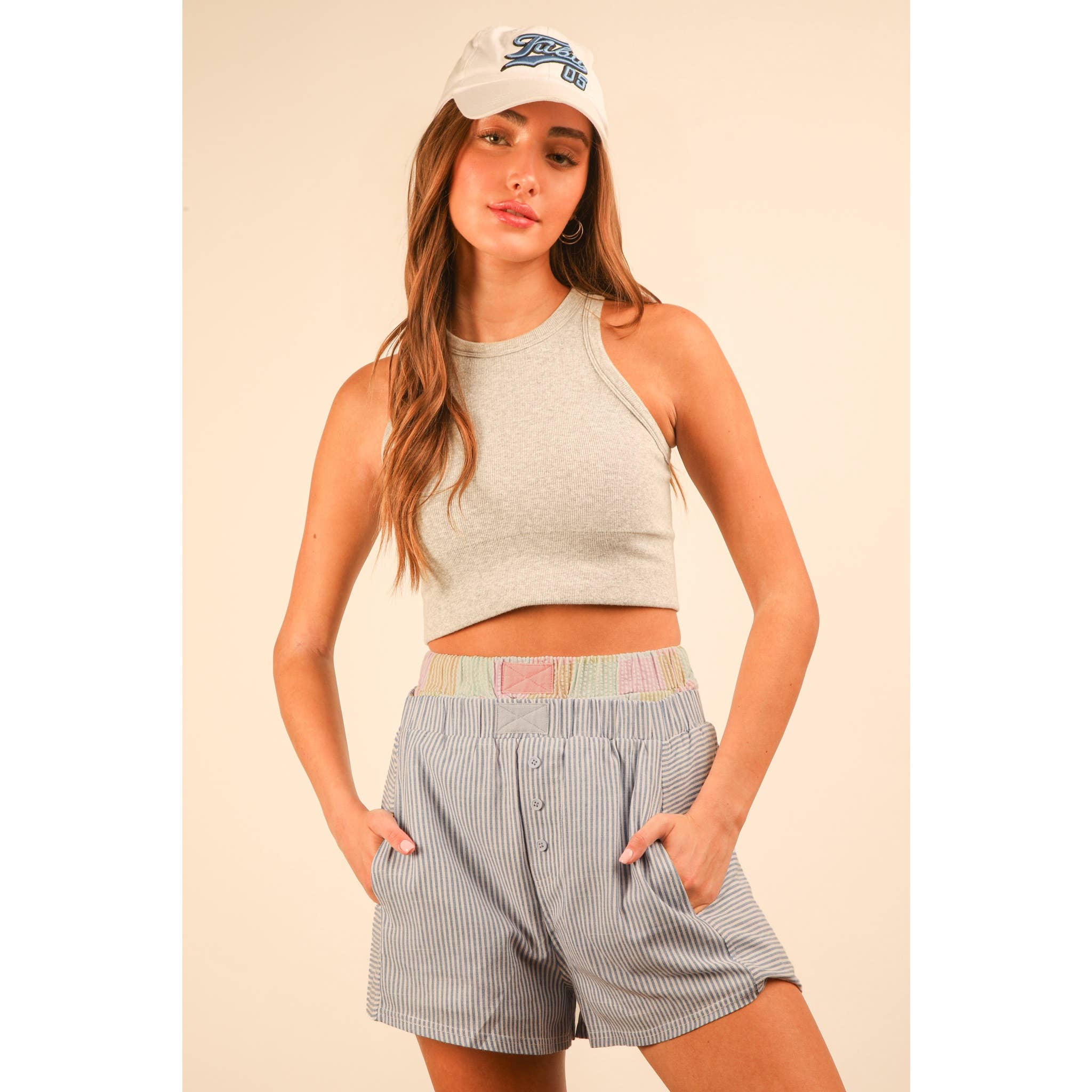 Apolline - Wholesale Shorts - Women's - Striped and Checker Boxer Shorts17