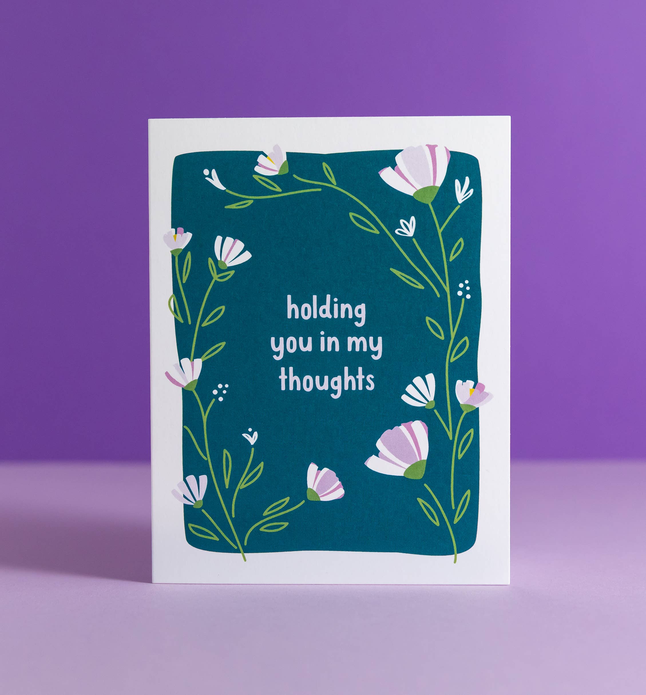 Graphic Anthology Greeting Cards - Wholesale Sympathy Card - Holding You In My Thoughts Floral Sympathy Greeting Card2